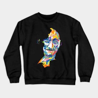 Smiling Mahatma Gandhi Crewneck Sweatshirt